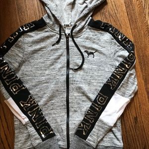 Like new Victoria’s Secret Pink Bling Hoodie